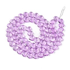Baking Paint Transparent Glass Beads Strands&nbsp;DGLA-N021-01B-05