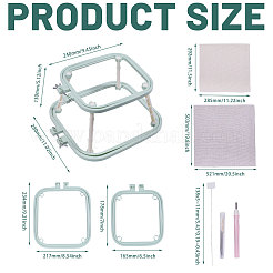 ABS Plastic Cross-stitch Embroidery Hoops&nbsp;TOOL-WH0166-042