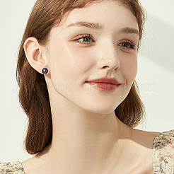 6 Pairs Shell Pearl Ball Stud Earrings&nbsp;EJEW-BBC0001-35A