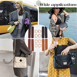 4 Bags 4 Colors PU Leather Suspension Clasps&nbsp;DIY-CL0002-42