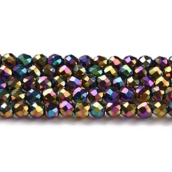 Electroplate Glass Beads Strands&nbsp;GLAA-H021-01A-FP13