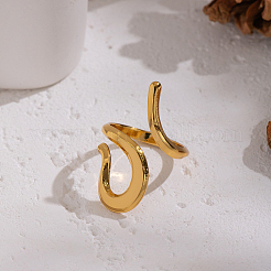 Adjustable 304 Stainless Steel Cuff Rings for Women&nbsp;YX5340