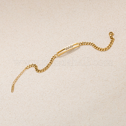 201 Stainless Steel Rectangle Link Bracelets&nbsp;MD0269