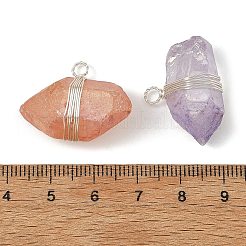Natural Quartz Crystal Pendants&nbsp;PALLOY-TA00446