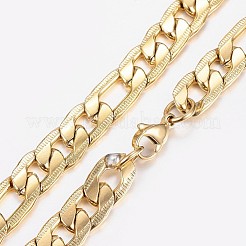 Men's 304 Stainless Steel Figaro Chain Necklaces and Bracelets Jewelry Sets&nbsp;SJEW-I189-05B