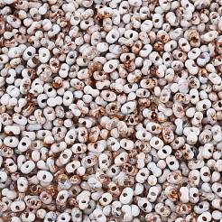 Two Tone Baking Paint Glass Seed Beads&nbsp;SEED-C003-01L