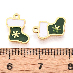 304 Stainless Steel Enamel Charms&nbsp;STAS-T065-60G-01