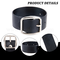 6Pcs 2 Colors Black PU Imitation Leather Purse Strap Accessories&nbsp;FIND-CL0002-24