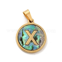 PVD Vacuum Plating 304 Stainless Steel with Paua Shell Pendants&nbsp;STAS-G268-02X-G