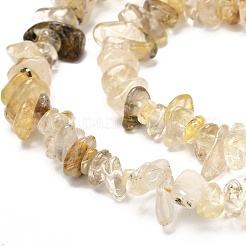 Natural Rutilated Quartz Beads Strands&nbsp;X-G-G031-03