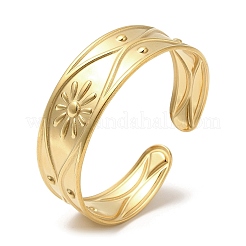 304 Stainless Steel Cuff Bangles&nbsp;BJEW-K267-05G