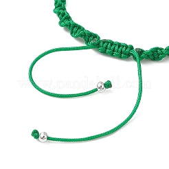 Natural White Moonstone & West African Jade & Green Aventurine & Dyed Persian Jade Round Beads Braided Bead Bracelets for Women&nbsp;BJEW-JB12917-05