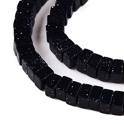 Synthetic Blue Goldstone Beads Strands&nbsp;G-N342-68