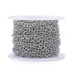 Tarnish Resistant 304 Stainless Steel Rolo Chains&nbsp;CHS-F011-08A-P