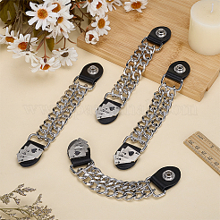 4Pcs Imitation Leather & Alloy Buckles&nbsp;AJEW-FG0005-40