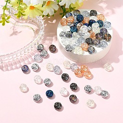 30Pcs Electroplate Glass Beads&nbsp;EGLA-YW0005-57A-01