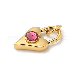Ion Plating(IP) 304 Stainless Steel with Rhinestone Pendants&nbsp;STAS-G351-10G-08