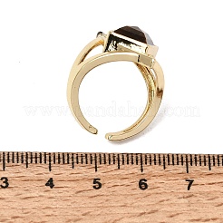 Brass Micro Pave Cubic Zirconia Cuff Rings for Women&nbsp;GG-CBA7610-11G