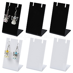 6Pcs Acrylic L Shaped Earring Display Stands&nbsp;EDIS-YW0001-08A