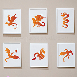 1 Set Autumn Theme PET Hollow Out Drawing Painting Stencils&nbsp;DIY-MA0003-03B