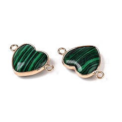 Synthetic Malachite Love Heart Pendants&nbsp;G-T138-205B-G