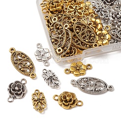 48Pcs 8 Style Tibetan Style Alloy  Connector Charms&nbsp;FIND-FS0001-69