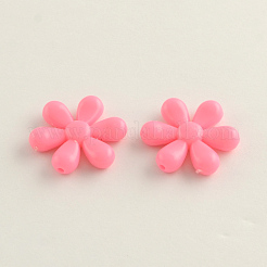 Opaque Acrylic Flower Beads&nbsp;SACR-Q100-M091