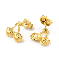 Ion Plating(IP) 304 Stainless Steel Stud Earrings for Women&nbsp;EJEW-I281-40G