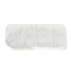 Cat Shape Quicksand DIY Silhouette Silicone Mold&nbsp;DIY-K067-02A