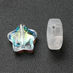 20Pcs 4 Colors Transparent Spray Painted & Frosted Glass Beads&nbsp;GLAA-YW0001-88