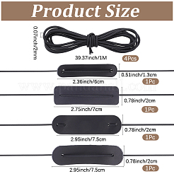 4Sets 4 Sizes Leather Notebook Protective Cover&nbsp;FIND-CP0003-74A