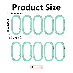 10Pcs Alloy Spring Gate Rings&nbsp;FIND-TA0009-25M
