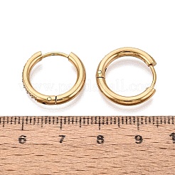 304 Stainless Steel Hoop Earrings&nbsp;X-STAS-Q113-13G-02