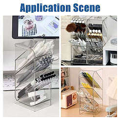 Transparent Acrylic Pen Holder&nbsp;AJEW-WH0481-469