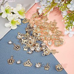 60Pcs 6 Styles Alloy Pendants&nbsp;PALLOY-PH0001-76G