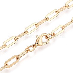 Brass Paperclip Chains&nbsp;MAK-S072-15A-G