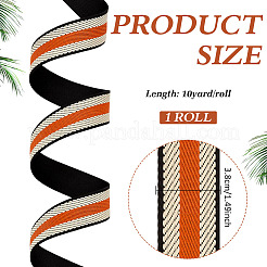 Polyester Grosgrain Ribbon&nbsp;OCOR-WH0105-091A