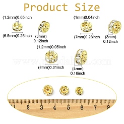 30Pcs 3 Styles 316 Surgical Stainless Steel Rhinestone Spacer Beads&nbsp;STAS-CJ0003-64