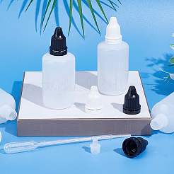10Pcs 2 Styles PE Plastic Refillable Bottles&nbsp;AJEW-GF0013-39A
