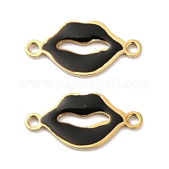 304 Stainless Steel Enamel Connector Charms&nbsp;STAS-H479-02G
