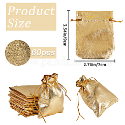 60Pcs Organza Drawstring Bags&nbsp;OP-BBC0001-01B