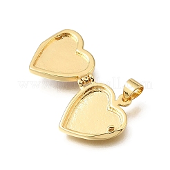 Brass & Natural Shell Locket Pendants&nbsp;SH-CBA7C77-05G
