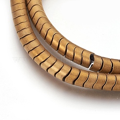 Electroplate Non-magnetic Synthetic Hematite Bead Strands&nbsp;G-I208-15F-F