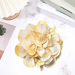 Multi Petal Flower Cloth Brooches&nbsp;JEWB-CN0001-14C