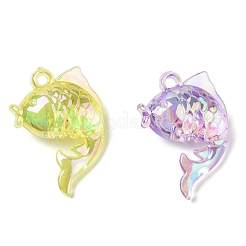 Electroplate Transparent UV Plating Acrylic Pendants&nbsp;OACR-I014-24