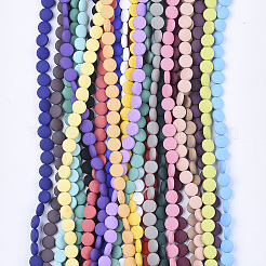 Spray Painted Non-magnetic Synthetic Hematite Beads Strands&nbsp;G-T124-32