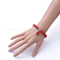 Stretch Charm Bracelets&nbsp;BJEW-JB05234-02