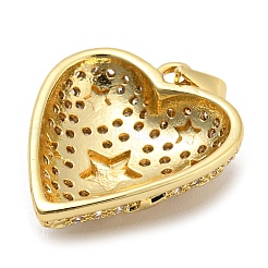 Brass Cubic Zirconia Pendants&nbsp;KK-Z027-12G-01