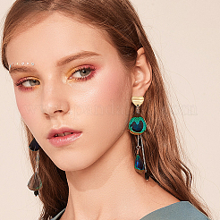 30Pcs 5 Colors Ion Plating(IP) 304 Stainless Steel Stud Earring Findings&nbsp;EJEW-UN0001-67