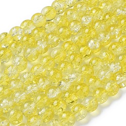 Baking Paint Crackle Glass Beads Strands&nbsp;X-CCG-S001-8mm-04